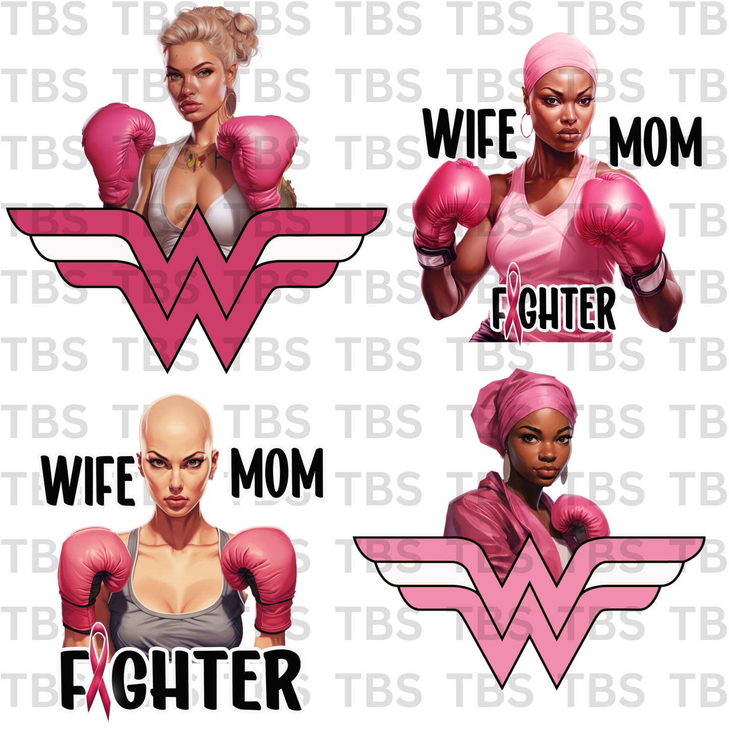 $2 Tuesday ONLY - Pink Ribbon Awareness T-Shirt Transfers SINGLES (Sublimation)