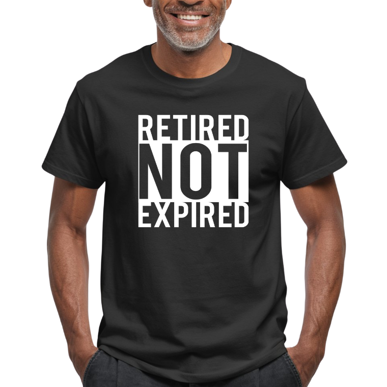 Retired Not Expired (Screenprint Transfer)