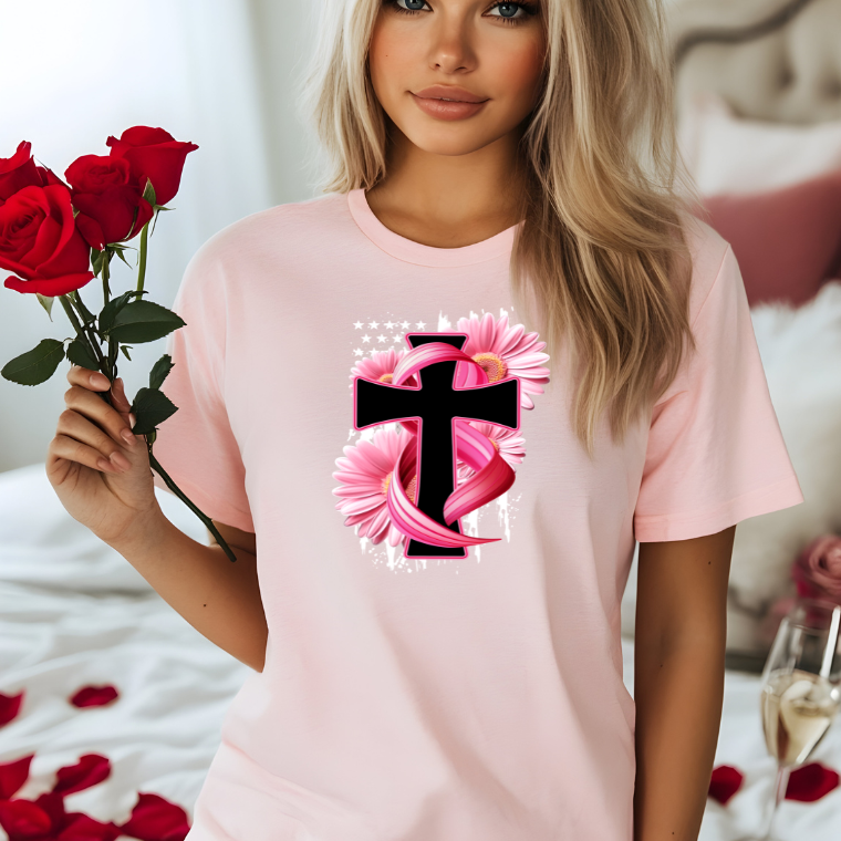 PINK RIBBON Collection (Full Color Clear Film Screenprint Transfer)