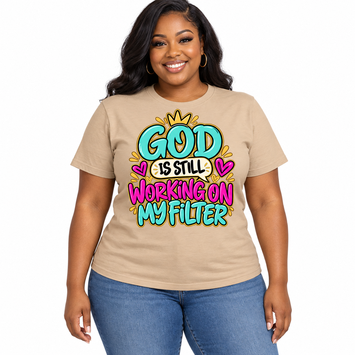 God is Working on my Filter - DTF Transfer