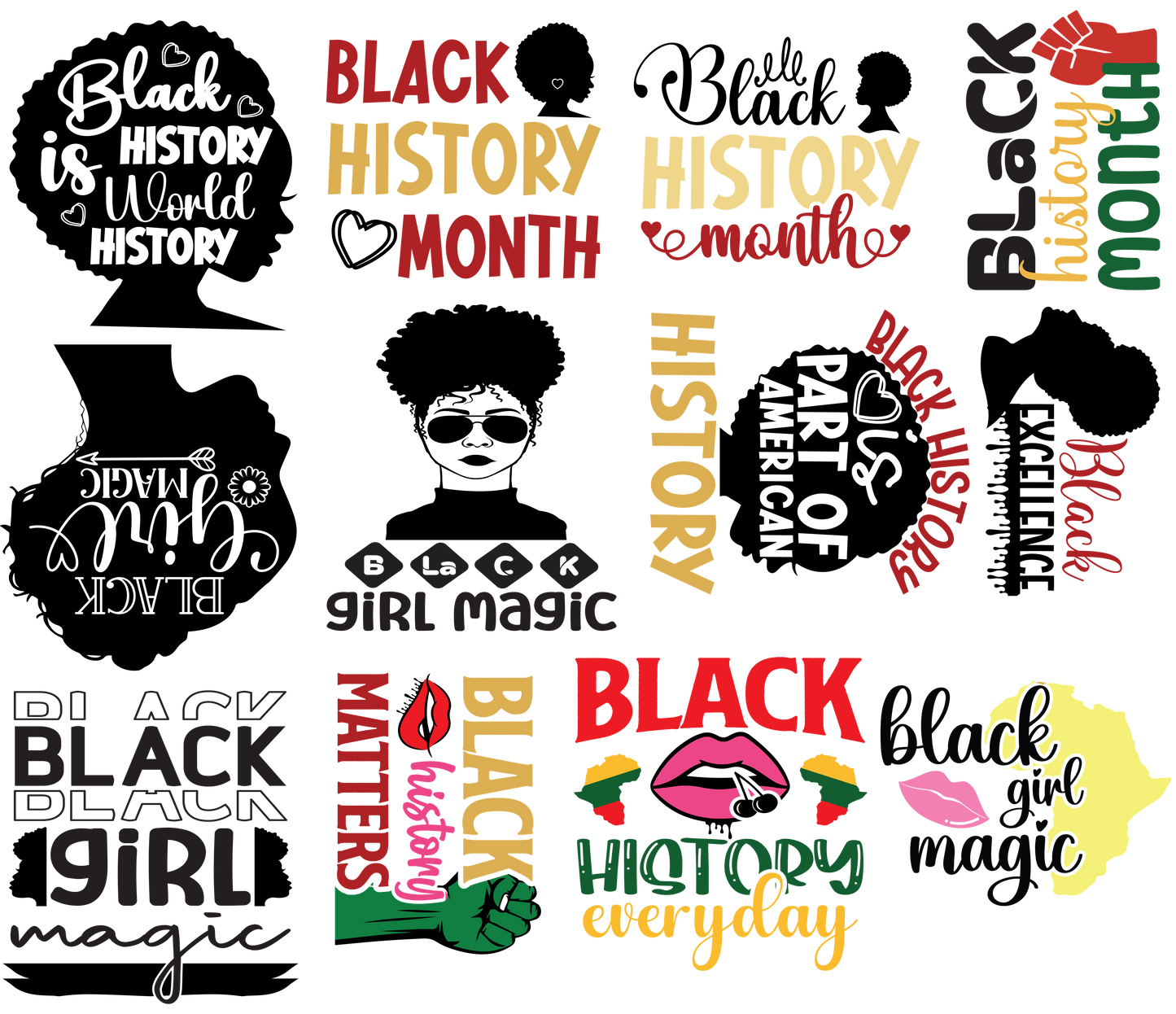 Black History_2 Sublimation BUNDLE