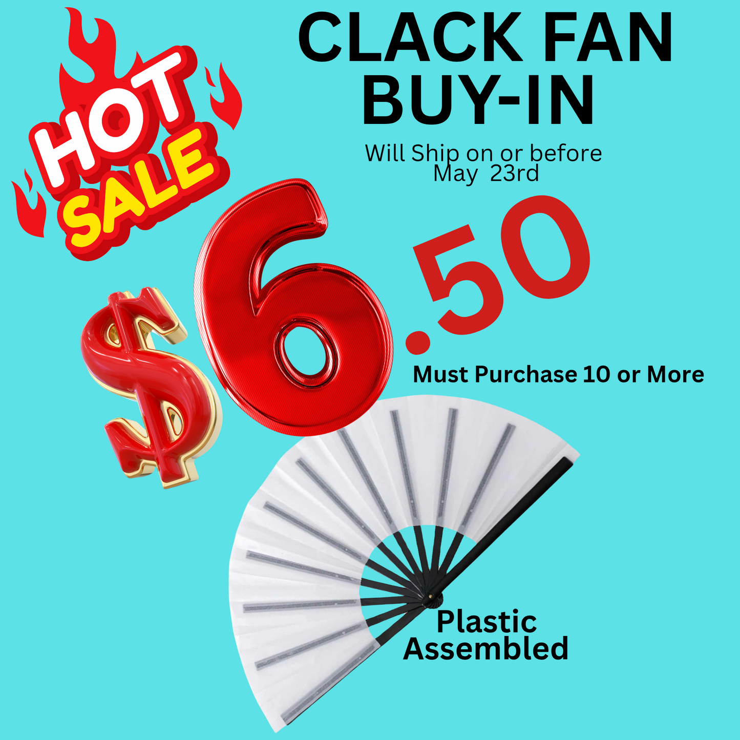 Fan (CLACK) BUY-IN ONLY Blank