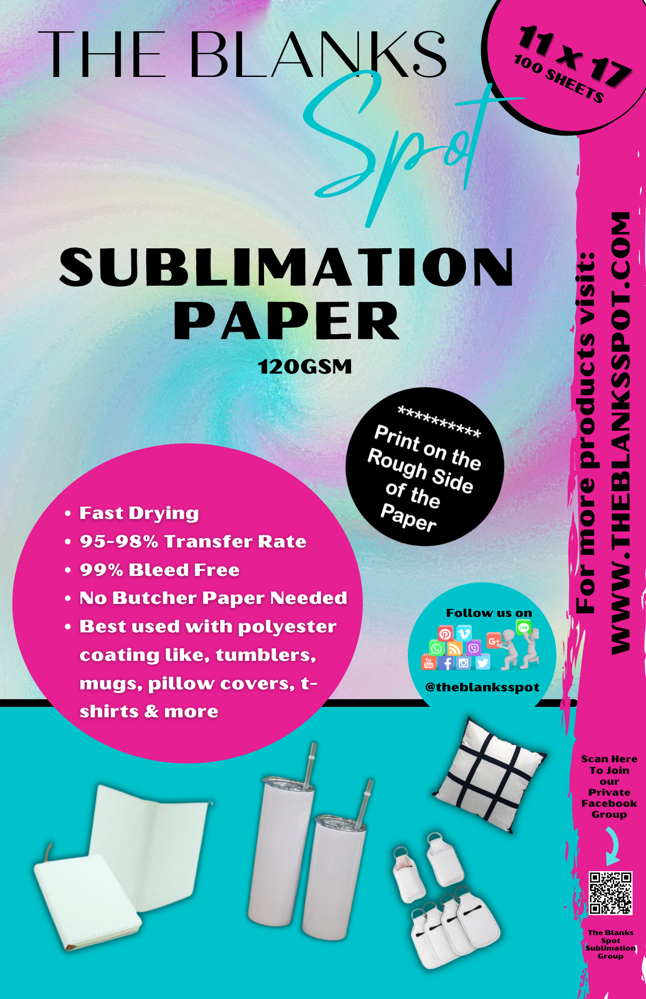 TBS PAPER BY CASE OF 4 (**MUST BE ORDERED SEPARATELY BECAUSE IT HAS TO BE SHIPPED SEPARATELY)