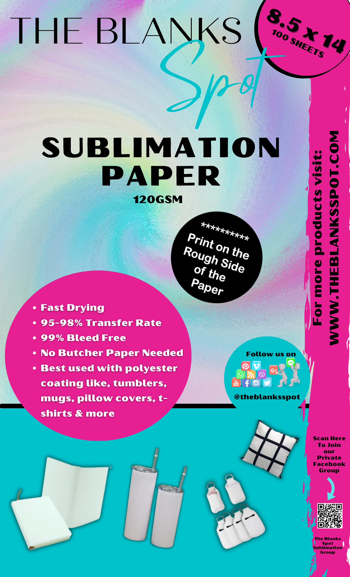 TBS PAPER BY CASE OF 4 (**MUST BE ORDERED SEPARATELY BECAUSE IT HAS TO BE SHIPPED SEPARATELY)