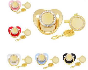 Baby Pacifiers for Sublimation (Bling)