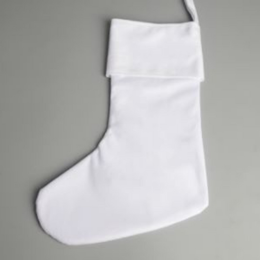 White Christmas Stocking for Sublimation