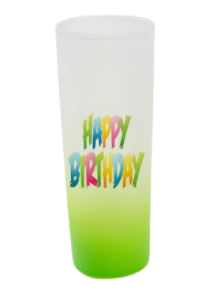 3oz Gradient Colorful Bottom Frosted Sublimation Shot Glass
