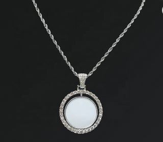 Rotating Necklaces Sublimation Gold and Silver Plated