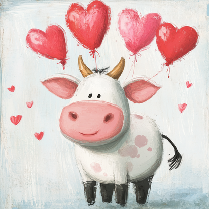 $2 Tuesday ONLY - Valentine's COW Sublimation Transfers