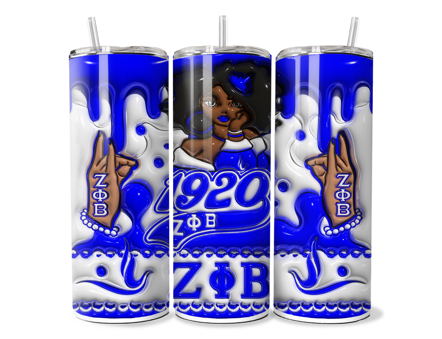 Divine 9 20oz Sublimation Tumbler Wraps