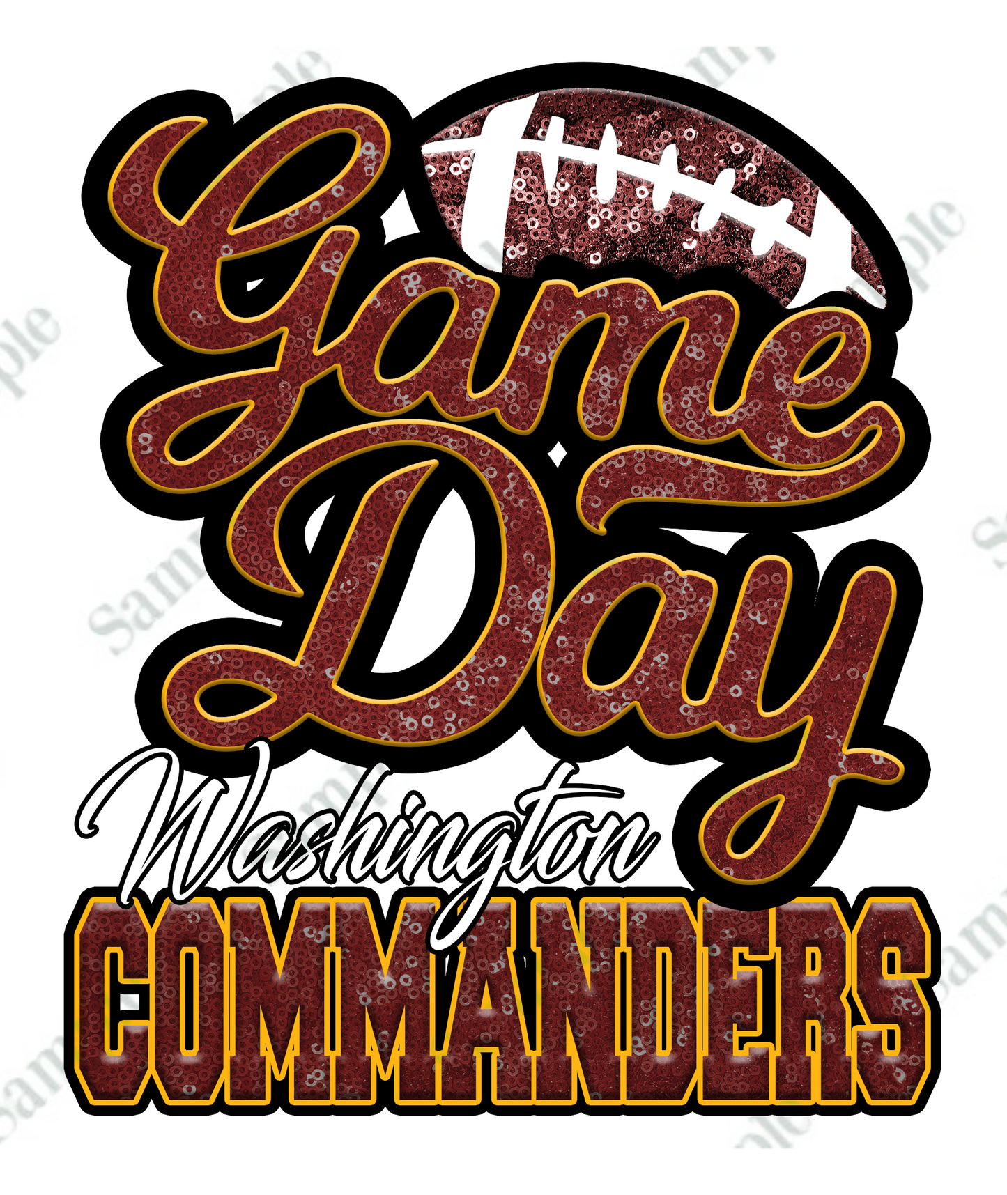 Game Day FOOTBALL T-SHIRT TRANSFERS (DTF or SUBLIMATION)