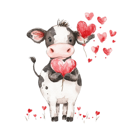 $2 Tuesday ONLY - Valentine's COW Sublimation Transfers