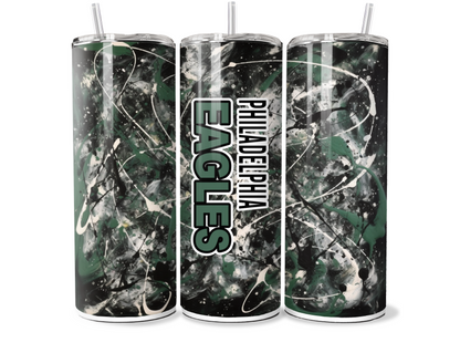 SPLATTAFLAGE FOOTBALL SUBLIMATION TUMBLER WRAPS For 20oz Tumblers