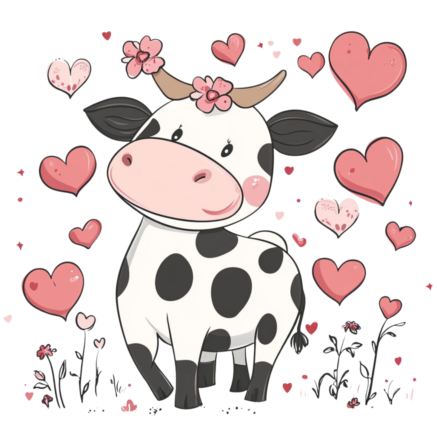 $2 Tuesday ONLY - Valentine's COW Sublimation Transfers