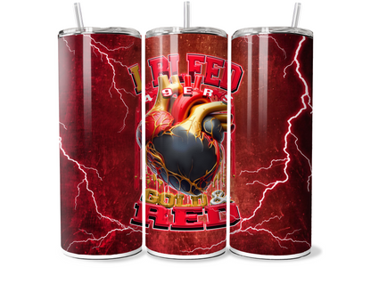 $2 Tuesday ONLY - I BLEED FOOTBALL SUBLIMATION TUMBLER WRAPS