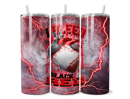 $2 Tuesday ONLY - I BLEED FOOTBALL SUBLIMATION TUMBLER WRAPS