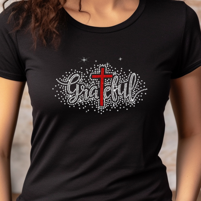 Grateful (Rhinestone Transfer)