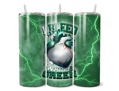 $2 Tuesday ONLY - I BLEED FOOTBALL SUBLIMATION TUMBLER WRAPS