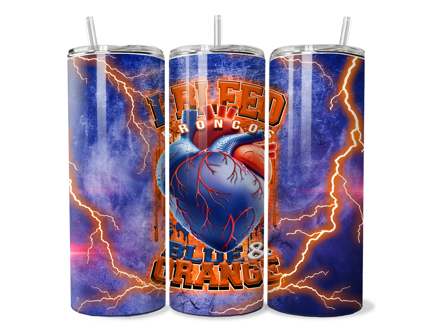 I BLEED FOOTBALL SUBLIMATION TUMBLER WRAPS  for 20oz Tumblers