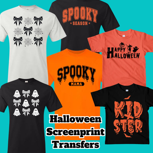 Halloween Screen Print Transfer Bundle