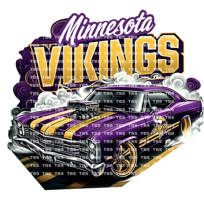 FOOTBALL & CARS DIE-CUT ADHESIVE VINYL DECAL