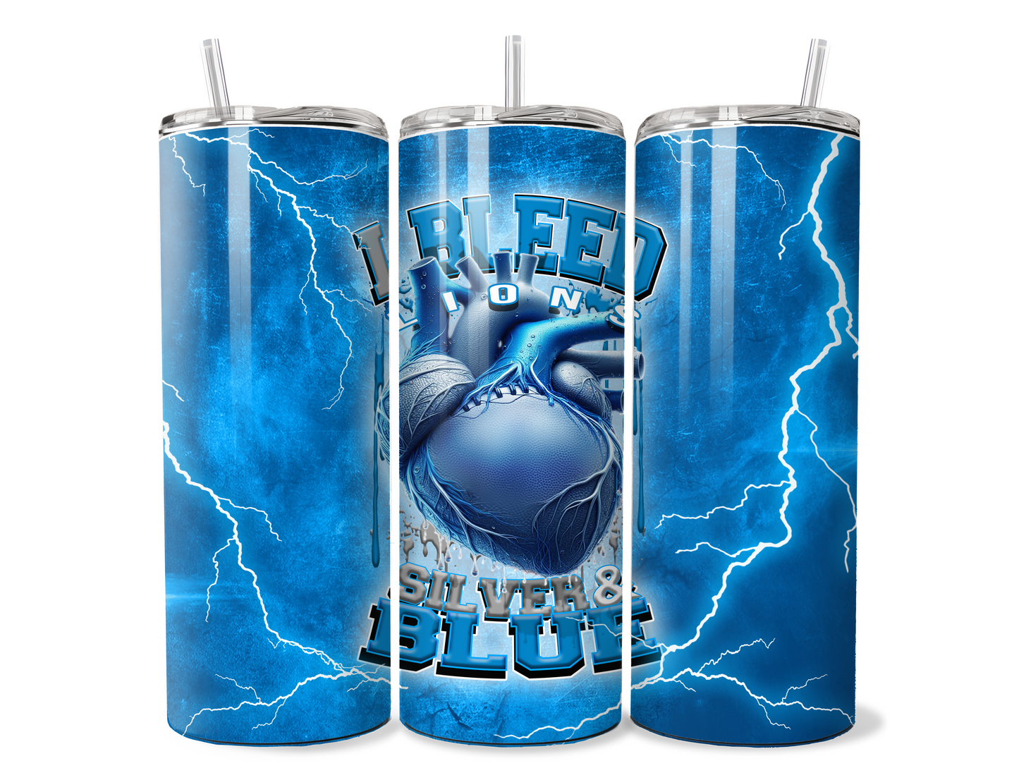 I BLEED FOOTBALL SUBLIMATION TUMBLER WRAPS  for 20oz Tumblers