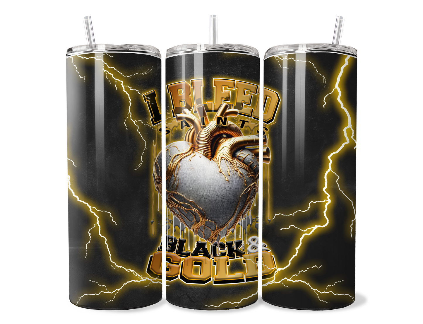 I BLEED FOOTBALL SUBLIMATION TUMBLER WRAPS  for 20oz Tumblers