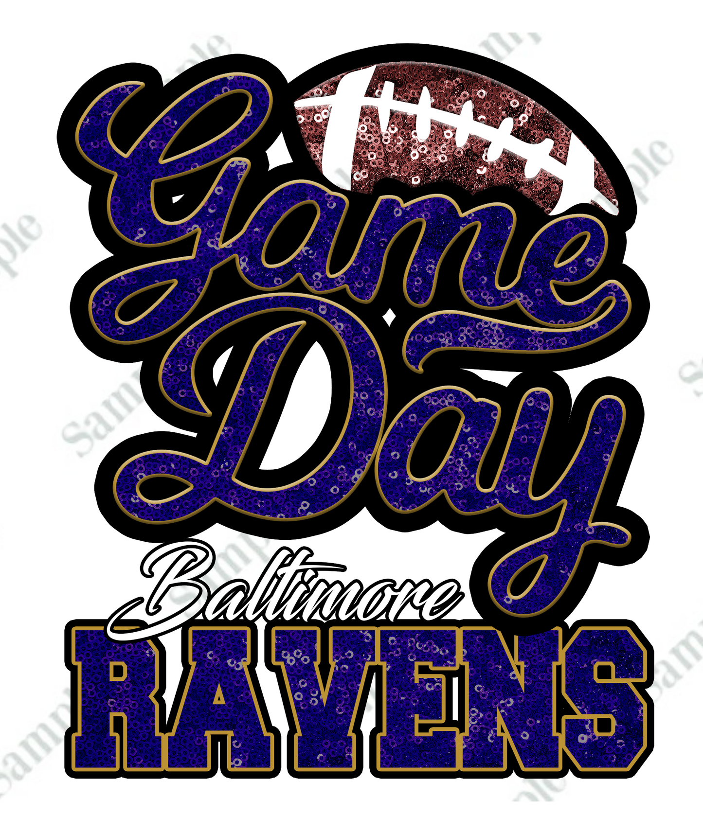 Game Day FOOTBALL T-SHIRT TRANSFERS (DTF or SUBLIMATION)