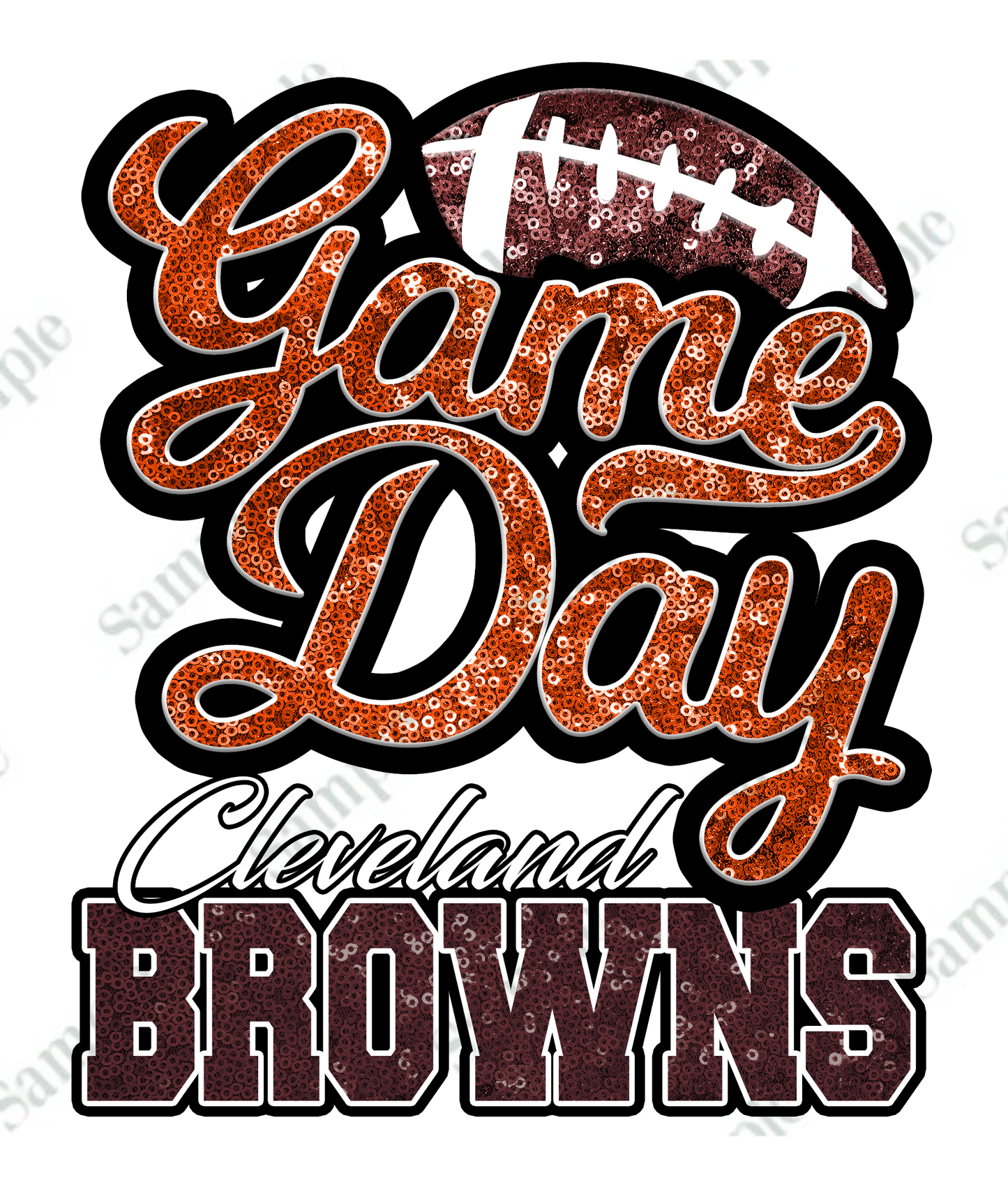 Game Day FOOTBALL T-SHIRT TRANSFERS (DTF or SUBLIMATION)