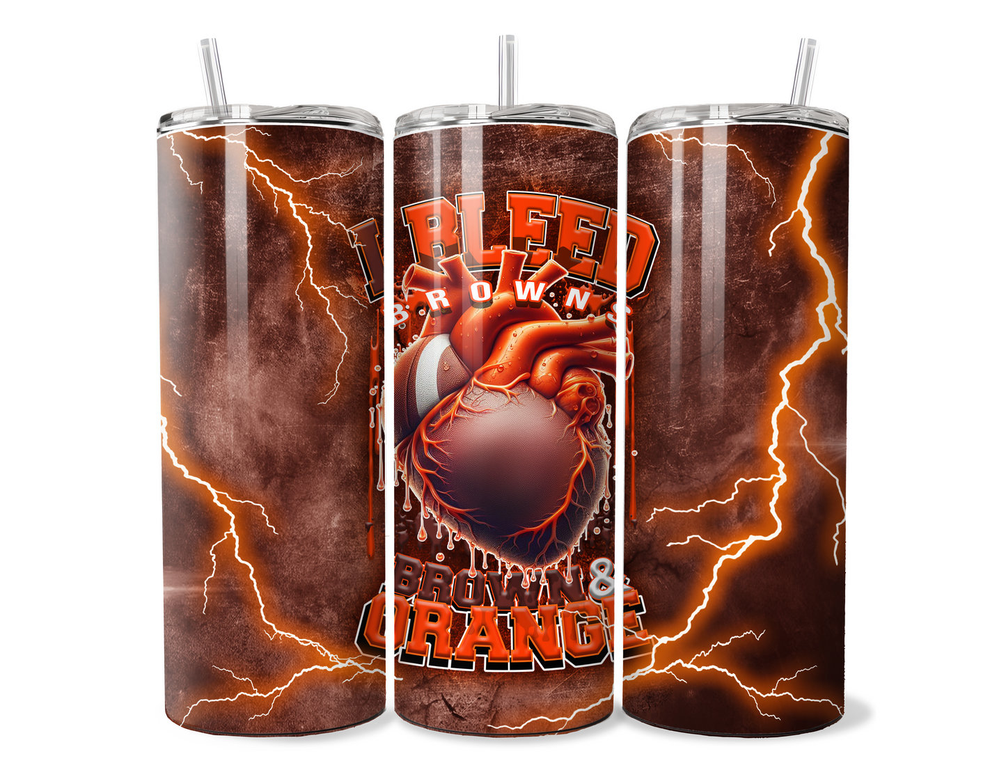 I BLEED FOOTBALL SUBLIMATION TUMBLER WRAPS  for 20oz Tumblers