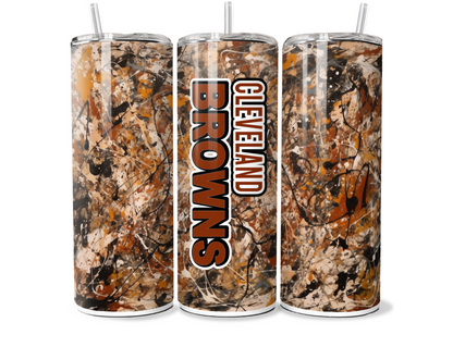 SPLATTAFLAGE FOOTBALL SUBLIMATION TUMBLER WRAPS For 20oz Tumblers