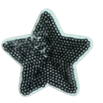 STAR Sequin (Small) Chenille Patch (3")