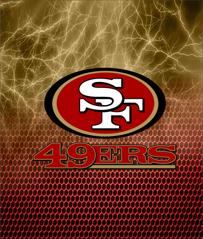 PRE-MADE ADHESIVE TRAY TABLE PRINTS (20" X 15.25") - FOOTBALL (LIGHTNING)