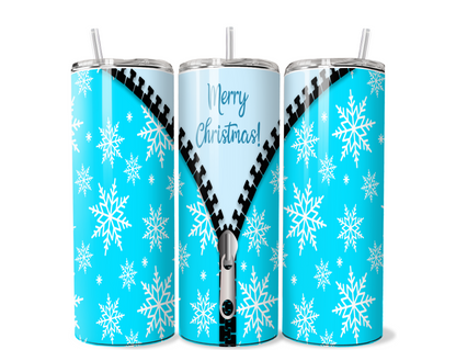 Zipper Christmas TUMBLER WRAPS (2pks)