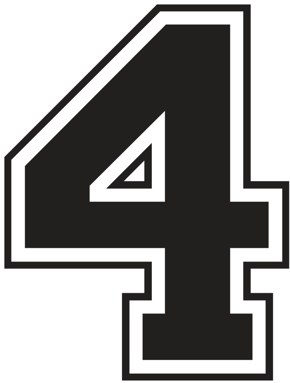 NUMBERS (Screenprint Transfer) 6.25" High