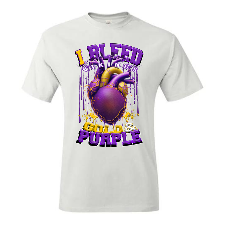 I Bleed PRO FOOTBALL T-SHIRT TRANSFERS (DTF or SUBLIMATION)