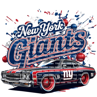 FOOTBALL & CARS DIE-CUT ADHESIVE VINYL DECAL