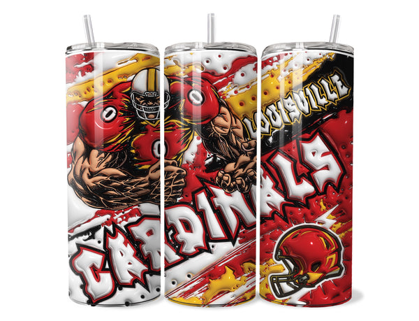 COLLEGE FOOTBALL SUBLIMATION TUMBLER WRAPS  for 20oz Tumblers