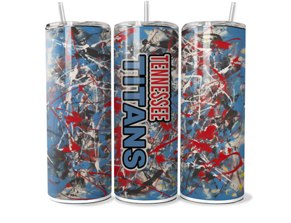 SPLATTAFLAGE FOOTBALL SUBLIMATION TUMBLER WRAPS For 20oz Tumblers