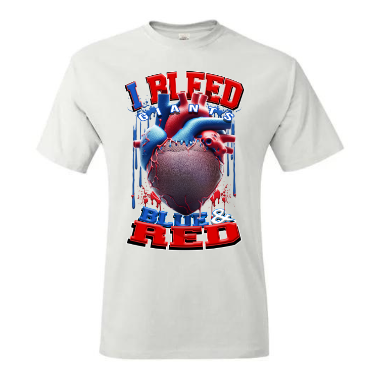 I Bleed PRO FOOTBALL T-SHIRT TRANSFERS (DTF or SUBLIMATION)