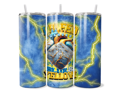 $2 Tuesday ONLY - I BLEED FOOTBALL SUBLIMATION TUMBLER WRAPS