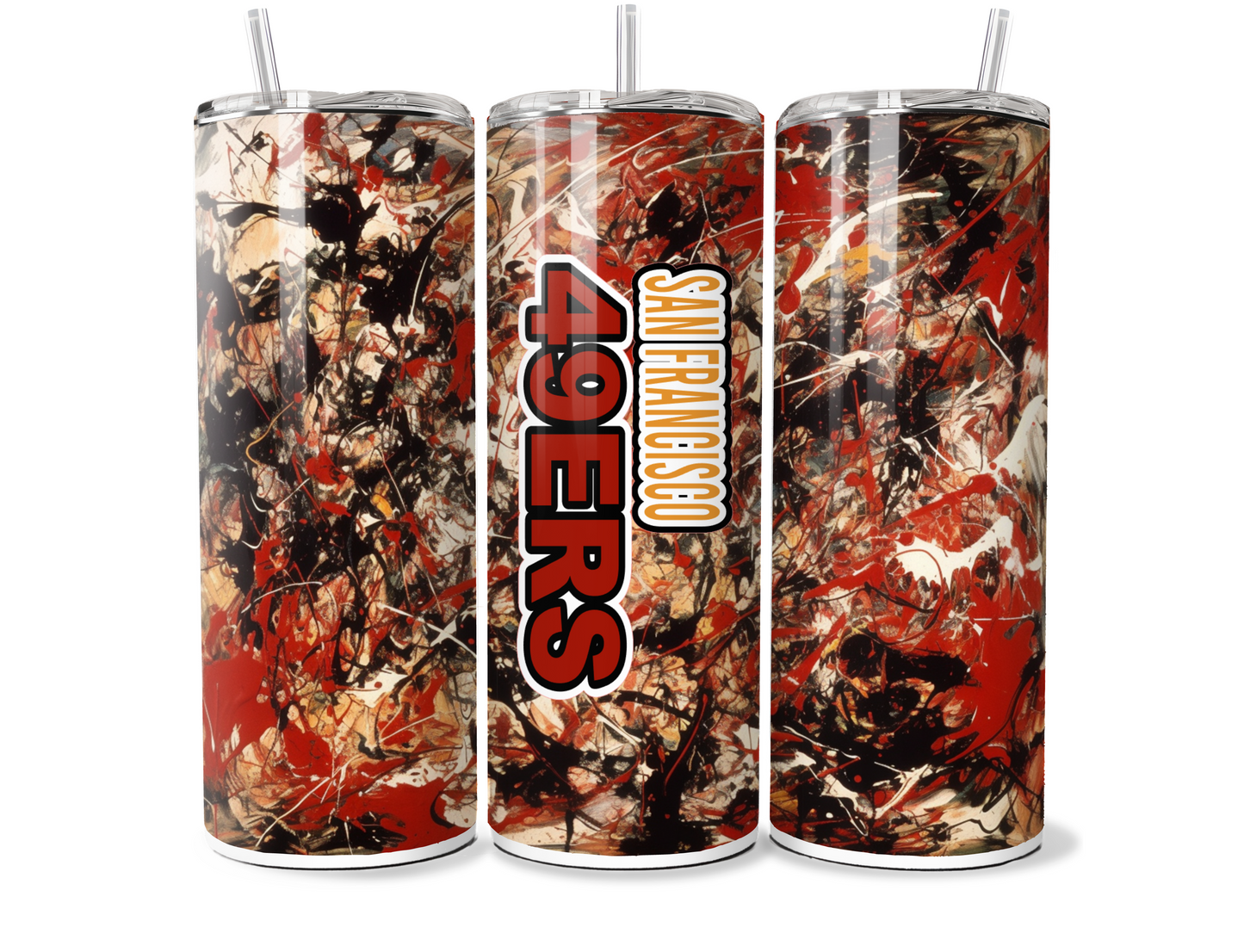 SPLATTAFLAGE FOOTBALL SUBLIMATION TUMBLER WRAPS For 20oz Tumblers