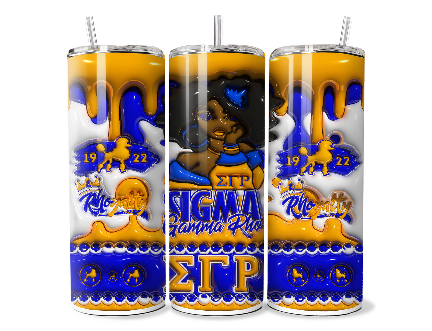 Divine 9 20oz Sublimation Tumbler Wraps