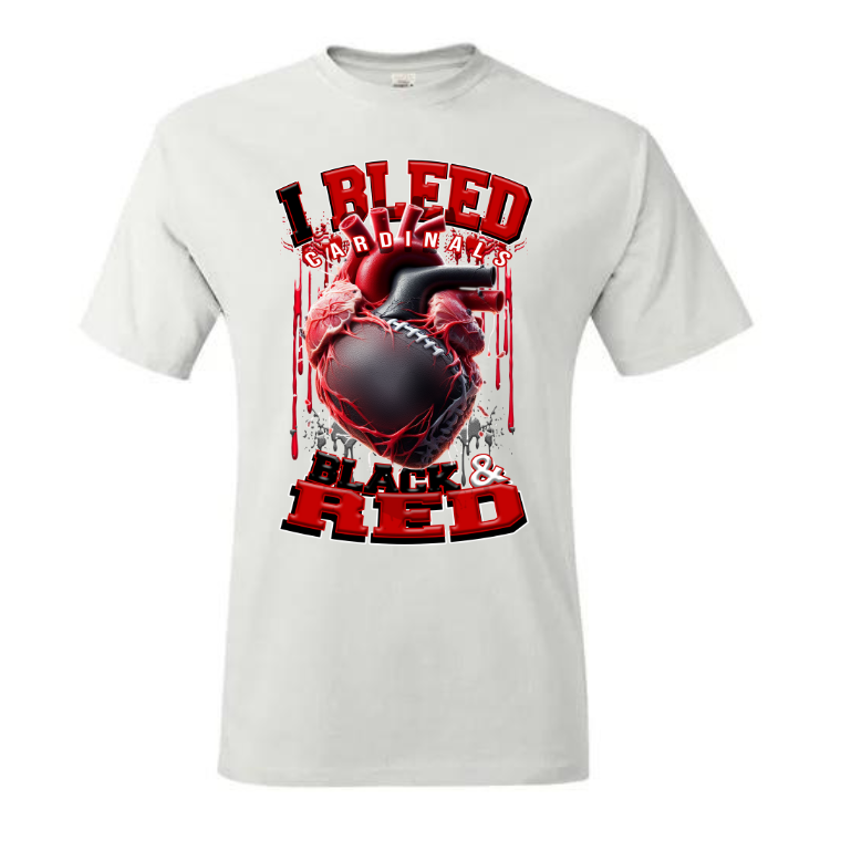 I Bleed PRO FOOTBALL T-SHIRT TRANSFERS (DTF or SUBLIMATION)