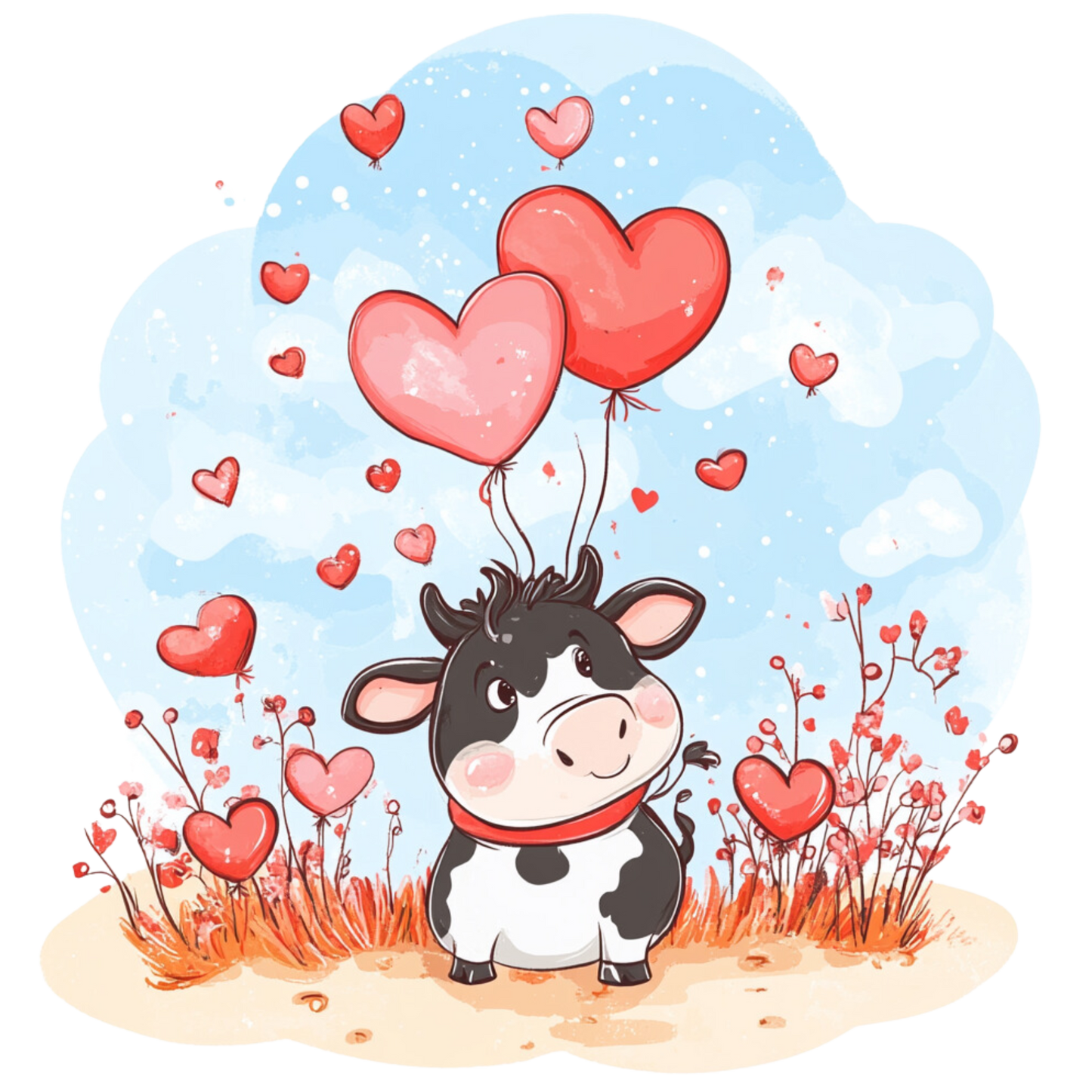 $2 Tuesday ONLY - Valentine's COW Sublimation Transfers