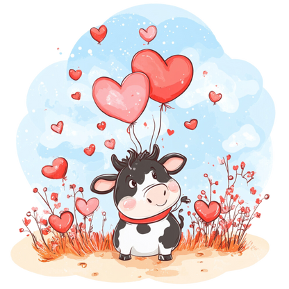 $2 Tuesday ONLY - Valentine's COW Sublimation Transfers