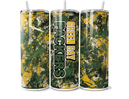 SPLATTAFLAGE FOOTBALL SUBLIMATION TUMBLER WRAPS For 20oz Tumblers