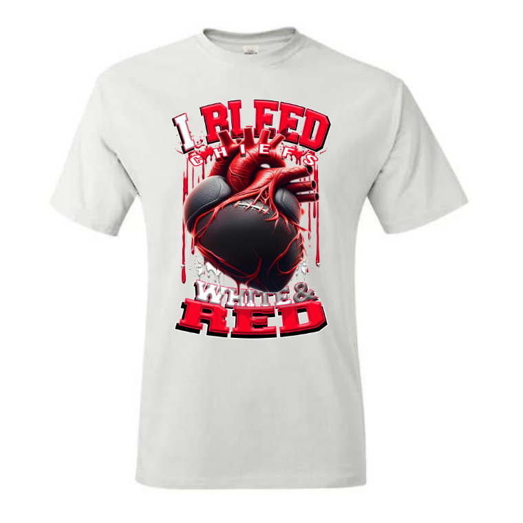 I Bleed PRO FOOTBALL T-SHIRT TRANSFERS (DTF or SUBLIMATION)