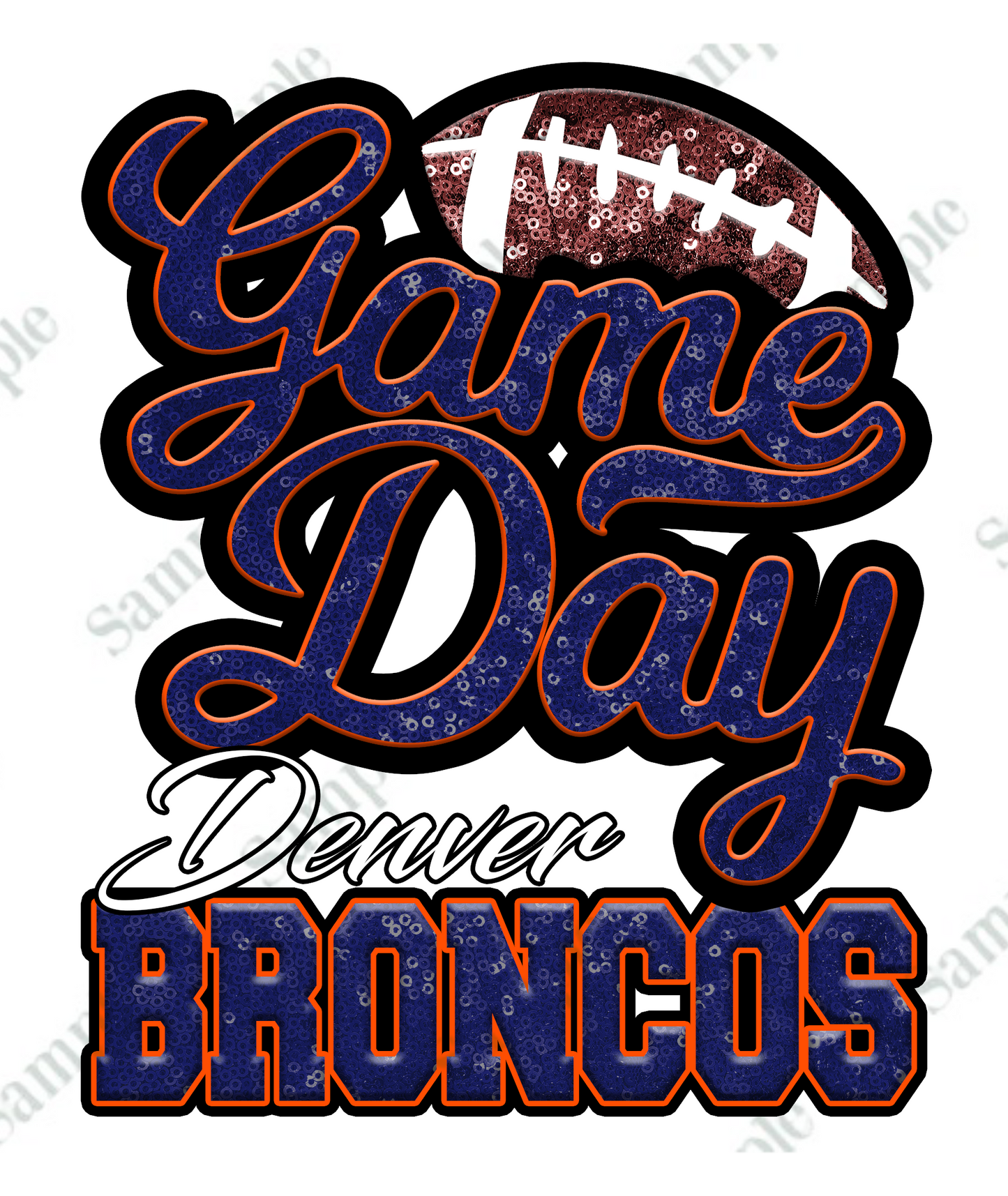 Game Day FOOTBALL T-SHIRT TRANSFERS (DTF or SUBLIMATION)