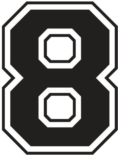 NUMBERS (Screenprint Transfer) 6.25" High